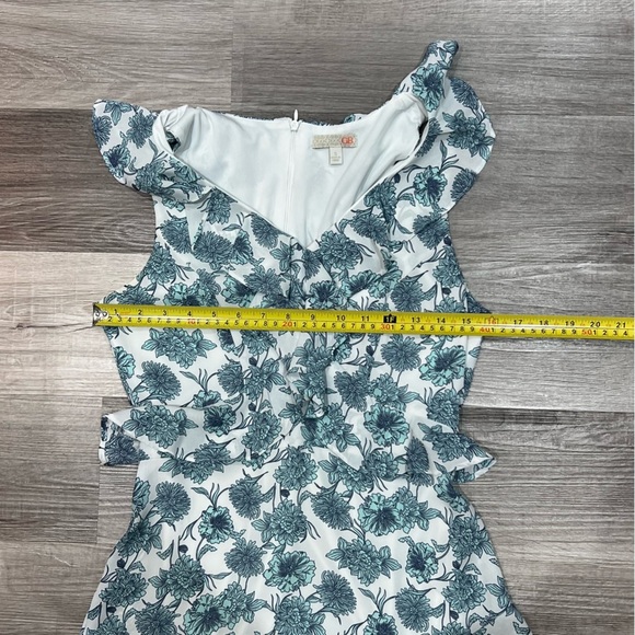 Gianni Bini blue and white floral dress size small - Picture 4 of 9